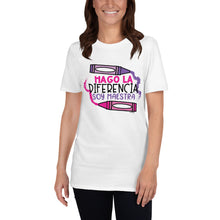Load image into Gallery viewer, Difference Maker Crayon Teacher T-Shirt