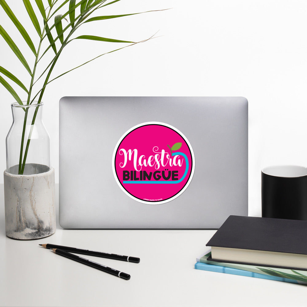 Maestra - Spanish teacher latina - bilingual teacher - Spanish Teacher -  Sticker