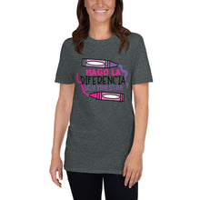 Load image into Gallery viewer, Difference Maker Crayon Teacher T-Shirt
