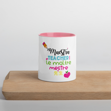 Load image into Gallery viewer, Multilingual Teacher / Maestra Mug with Color Inside
